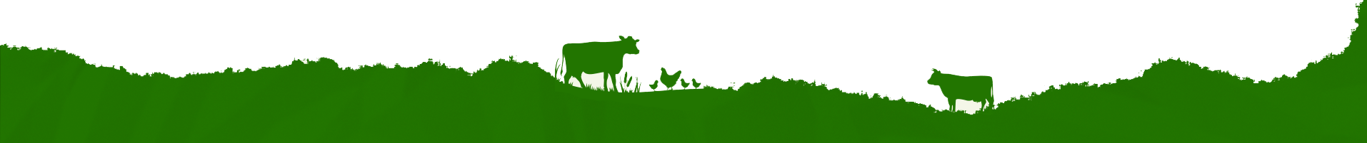 A green graphic of cows at pasture.